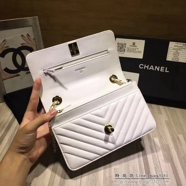 香奈兒CHANEL V982新款新顏色專櫃品質羊皮鏈條小包 DSC1256